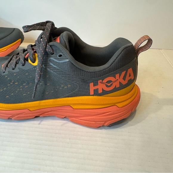 HOKA ONE ONE Women's Challenger ATR 6 Mesh Castlerock Camellia Trainers 9D US - Picture 8 of 16
